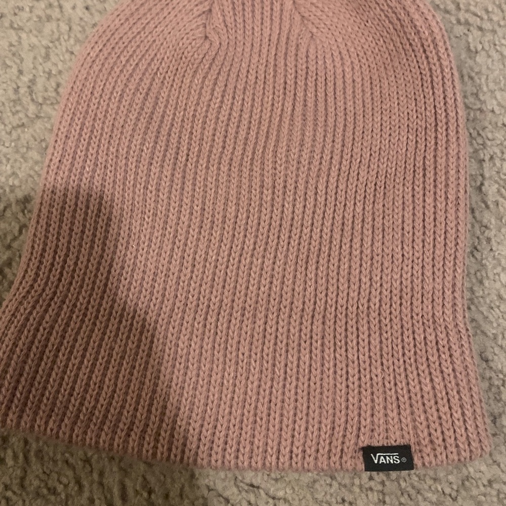 Vans pink beanie. New WO tags